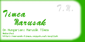 timea marusak business card